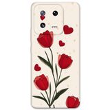 Gramaphone Xiaomi Mi 13 Pro ile Uyumlu Çiçek Desenli Telefon Kılıfı + Ekran Koruyucu - 5789