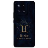 Gramaphone Xiaomi Mi 13 Pro ile Uyumlu İkizler Burcu Desenli Telefon Kılıfı + Ekran Koruyucu - 5770