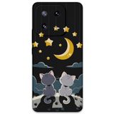 Gramaphone Xiaomi Mi 13 Pro ile Uyumlu Kedi Desenli Telefon Kılıfı + Ekran Koruyucu - 5809