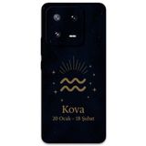 Gramaphone Xiaomi Mi 13 Pro ile Uyumlu Kova Burcu Desenli Telefon Kılıfı + Ekran Koruyucu - 5778