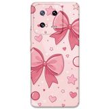 Gramaphone Xiaomi Mi 13 Pro ile Uyumlu Kurdele Desenli Telefon Kılıfı + Ekran Koruyucu - 5803