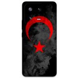 Gramaphone Xiaomi Mi 13 Pro ile Uyumlu Türk Bayrağı Desenli Telefon Kılıfı + Ekran Koruyucu - 5852