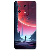 Gramaphone Xiaomi Mi 13 Pro ile Uyumlu Uzay Desenli Telefon Kılıfı + Ekran Koruyucu - 5860