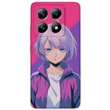 Gramaphone Xiaomi Mi 14 Pro ile Uyumlu Anime Desenli Telefon Kılıfı + Ekran Koruyucu - 5742