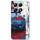 Gramaphone Xiaomi Mi 14 Pro ile Uyumlu Araba Desenli Telefon Kılıfı + Ekran Koruyucu - 5761