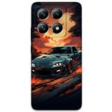 Gramaphone Xiaomi Mi 14 Pro ile Uyumlu Araba Desenli Telefon Kılıfı + Ekran Koruyucu - 5766