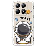 Gramaphone Xiaomi Mi 14 Pro ile Uyumlu Astronot Desenli Telefon Kılıfı + Ekran Koruyucu - 5865