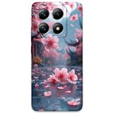 Gramaphone Xiaomi Mi 14 Pro ile Uyumlu Çiçek Desenli Telefon Kılıfı + Ekran Koruyucu - 5794