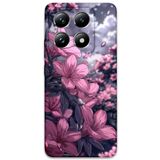 Gramaphone Xiaomi Mi 14 Pro ile Uyumlu Çiçek Desenli Telefon Kılıfı + Ekran Koruyucu - 5796