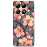 Gramaphone Xiaomi Mi 14 Pro ile Uyumlu Çiçek Desenli Telefon Kılıfı + Ekran Koruyucu - 5801