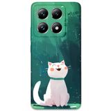 Gramaphone Xiaomi Mi 14 Pro ile Uyumlu Kedi Desenli Telefon Kılıfı + Ekran Koruyucu - 5781