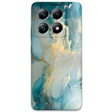 Gramaphone Xiaomi Mi 14 Pro ile Uyumlu Mermer Desenli Telefon Kılıfı + Ekran Koruyucu - 5814