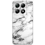 Gramaphone Xiaomi Mi 14 Pro ile Uyumlu Mermer Desenli Telefon Kılıfı + Ekran Koruyucu - 5817
