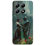Gramaphone Xiaomi Mi 14 Pro ile Uyumlu Retro Desenli Telefon Kılıfı + Ekran Koruyucu - 5839