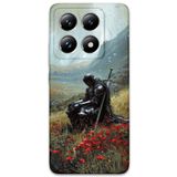 Gramaphone Xiaomi Mi 14 Pro ile Uyumlu Retro Desenli Telefon Kılıfı + Ekran Koruyucu - 5840