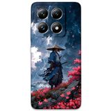 Gramaphone Xiaomi Mi 14 Pro ile Uyumlu Samuray Desenli Telefon Kılıfı + Ekran Koruyucu - 5825
