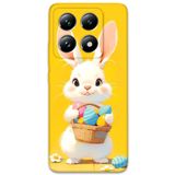 Gramaphone Xiaomi Mi 14 Pro ile Uyumlu Tavşan Desenli Telefon Kılıfı + Ekran Koruyucu - 5806