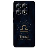 Gramaphone Xiaomi Mi 14 Pro ile Uyumlu Terazi Burcu Desenli Telefon Kılıfı + Ekran Koruyucu - 5774