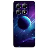 Gramaphone Xiaomi Mi 14 Pro ile Uyumlu Uzay Desenli Telefon Kılıfı + Ekran Koruyucu - 5866
