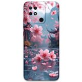 Gramaphone Xiaomi Redmi 10c ile Uyumlu Çiçek Desenli Telefon Kılıfı + Ekran Koruyucu - 5794