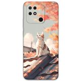 Gramaphone Xiaomi Redmi 10c ile Uyumlu Kedi Desenli Telefon Kılıfı + Ekran Koruyucu - 5784