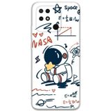 Gramaphone Xiaomi Redmi 10C Uyumlu Astronot Desenli Telefon Kılıfı + Ekran Koruyucu - 5858