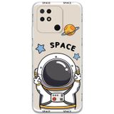 Gramaphone Xiaomi Redmi 10C Uyumlu Astronot Desenli Telefon Kılıfı + Ekran Koruyucu - 5865