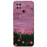 Gramaphone Xiaomi Redmi 10C Uyumlu Çiçek Desenli Telefon Kılıfı + Ekran Koruyucu - 5793