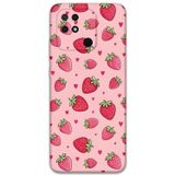 Gramaphone Xiaomi Redmi 10C Uyumlu Çilek Desenli Telefon Kılıfı + Ekran Koruyucu - 5804