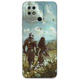 Gramaphone Xiaomi Redmi 10C Uyumlu Retro Desenli Telefon Kılıfı + Ekran Koruyucu - 5843