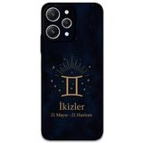 Gramaphone Xiaomi Redmi 12 ile Uyumlu İkizler Burcu Desenli Telefon Kılıfı + Ekran Koruyucu - 5770