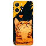 Gramaphone Xiaomi Redmi 12 ile Uyumlu Kedi Desenli Telefon Kılıfı + Ekran Koruyucu - 5783