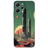 Gramaphone Xiaomi Redmi 12 ile Uyumlu Uzay Desenli Telefon Kılıfı + Ekran Koruyucu - 5870