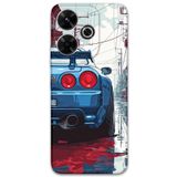 Gramaphone Xiaomi Redmi 13 ile Uyumlu Araba Desenli Telefon Kılıfı + Ekran Koruyucu - 5761