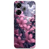 Gramaphone Xiaomi Redmi 13 ile Uyumlu Çiçek Desenli Telefon Kılıfı + Ekran Koruyucu - 5796