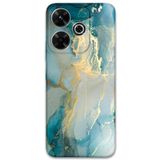 Gramaphone Xiaomi Redmi 13 ile Uyumlu Mermer Desenli Telefon Kılıfı + Ekran Koruyucu - 5814