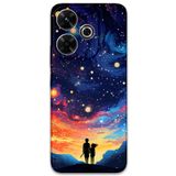 Gramaphone Xiaomi Redmi 13 ile Uyumlu Uzay Desenli Telefon Kılıfı + Ekran Koruyucu - 5863