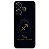 Gramaphone Xiaomi Redmi 13 ile Uyumlu Yay Burcu Desenli Telefon Kılıfı + Ekran Koruyucu - 5776
