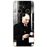 Gramaphone Xiaomi Redmi 14C Uyumlu Atatürk Desenli Telefon Kılıfı + Ekran Koruyucu - 5850