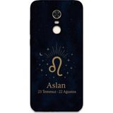 Gramaphone Xiaomi Redmi 5 Plus Uyumlu Aslan Burcu Desenli Telefon Kılıfı + Ekran Koruyucu - 5772