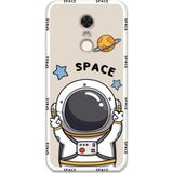 Gramaphone Xiaomi Redmi 5 Plus Uyumlu Astronot Desenli Telefon Kılıfı + Ekran Koruyucu - 5865