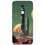 Gramaphone Xiaomi Redmi 5 Plus Uyumlu Uzay Desenli Telefon Kılıfı + Ekran Koruyucu - 5870