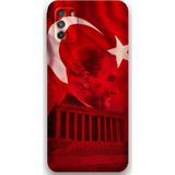 Gramaphone Xiaomi Redmi 9T Uyumlu Atatürk Desenli Telefon Kılıfı + Ekran Koruyucu - 5848