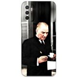 Gramaphone Xiaomi Redmi Note 10 5G Uyumlu Atatürk Desenli Telefon Kılıfı + Ekran Koruyucu - 5850