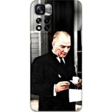 Gramaphone Xiaomi Redmi Note 11 Pro Plus 5G Uyumlu Atatürk Desenli Telefon Kılıfı + Ekran Koruyucu - 5850