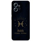 Gramaphone Xiaomi Redmi Note 12 4G ile Uyumlu Balık Burcu Desenli Telefon Kılıfı + Ekran Koruyucu - 5779
