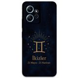Gramaphone Xiaomi Redmi Note 12 4G ile Uyumlu İkizler Burcu Desenli Telefon Kılıfı + Ekran Koruyucu - 5770