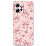 Gramaphone Xiaomi Redmi Note 12 4G ile Uyumlu Kurdele Desenli Telefon Kılıfı + Ekran Koruyucu - 5802