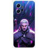 Gramaphone Xiaomi Redmi Note 12 4G Uyumlu Geralt Desenli Telefon Kılıfı + Ekran Koruyucu - 5826