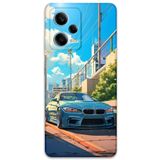 Gramaphone Xiaomi Redmi Note 12 5G ile Uyumlu Araba Desenli Telefon Kılıfı + Ekran Koruyucu - 5760
